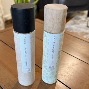 SAND + FOG Room Spray Duo - Natural Linen & Wood Caps